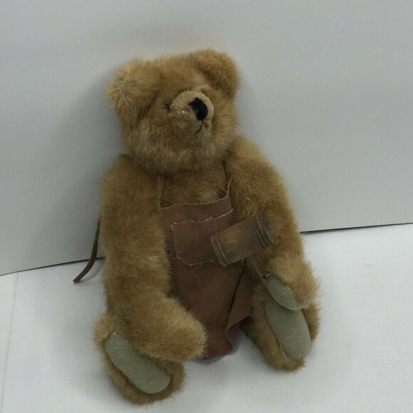 Mary Meyer Artisan 11" Plush Teddy Bear Apron Green Mountain Bears - Picture 4 of 8